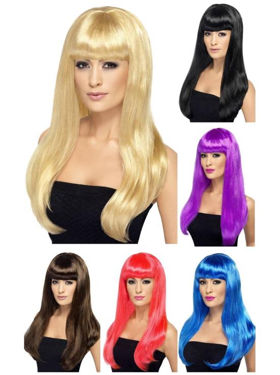 Peluca Babelicious Colores Recta con Flequillo