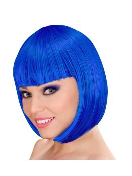 Peluca Cabaret Flequillo Azul