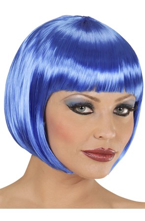 Peluca cabaret Media Melena Azul