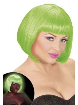 Peluca Cabaret Verde Fluorescente