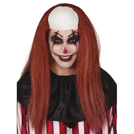 Peluca Calva con Pelo Castaña Peluca Calva con Pelo Castaña