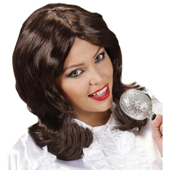 Peluca Cantante años 70 Abba Castaña Peluca Cantante años 70 Abba Castaña