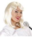 Peluca Cantante de los 70 Abba Rubia