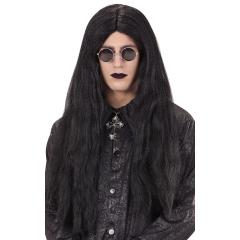 Peluca cantante Ozzy o Vampiro para hombre