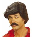 Peluca Casanova Negra con Bigote ..