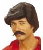 Peluca Casanova Negra con Bigote ..