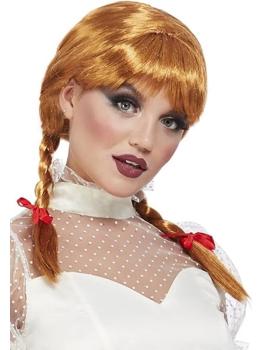Peluca Coletas Muñeca Annabelle