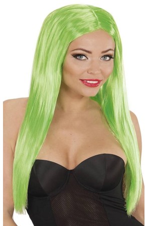 Peluca color Verde Glamour