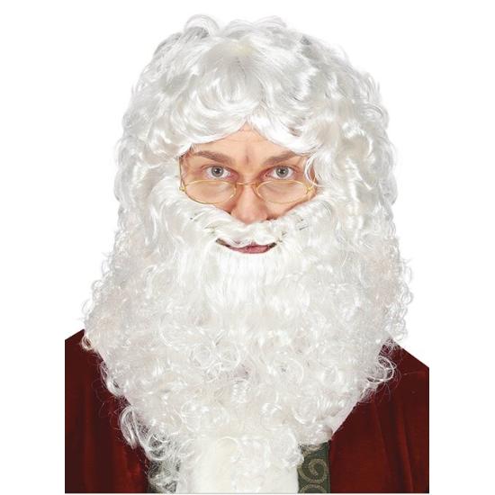 Peluca con Barba Blanca Navideña Peluca con Barba Blanca Navideña
