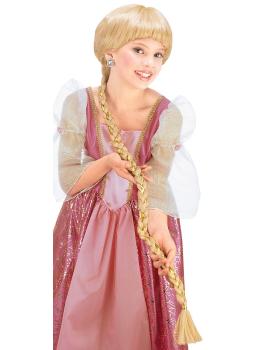 Peluca Cuento Princesa Rapunzel niña
