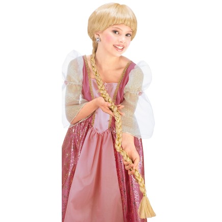 Peluca Cuento Princesa Rapunzel niña