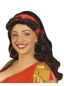 Peluca de belleza gitana Esmeralda