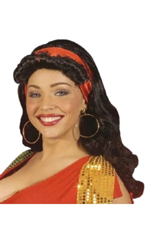 Peluca de belleza gitana Esmeralda
