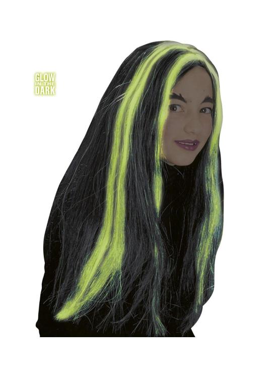 Peluca Bruja infantil Fluor oscuridad !