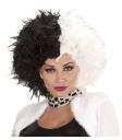 Peluca de Cruella de Vil Lujo 101 Dálmatas