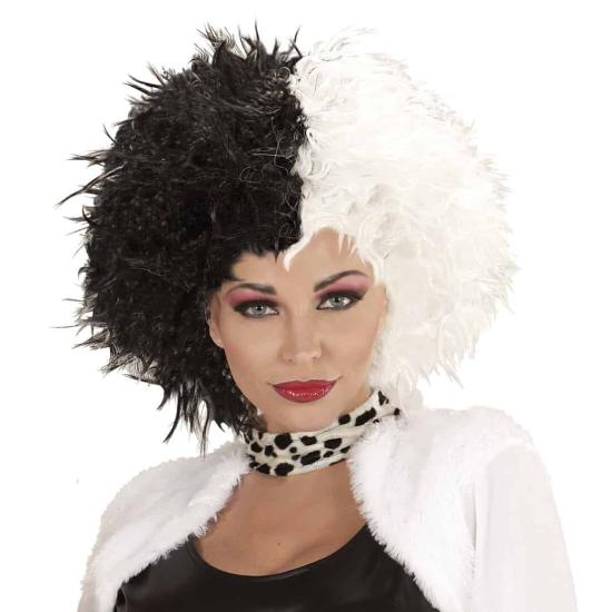 Peluca de Cruella de Vil Lujo 101 Dálmatas Peluca de Cruella de Vil Lujo 101 Dálmatas