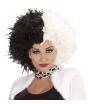 Peluca de Cruella de Vil Lujo 101 Dálmatas