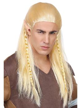 Peluca de Elfo Légolas Rubia con Trenzas