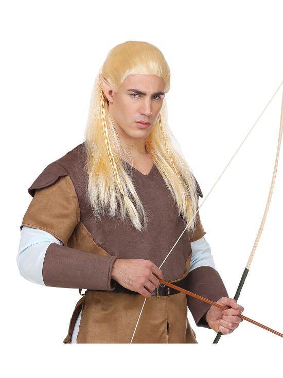 Peluca de Elfo Légolas Rubia con Trenzas