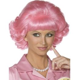 Peluca de Frenchy de Grease Rosa