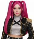 💖 Peluca de Guerrera K-Pop Mira Rosa