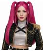 💖 Peluca de Guerrera K-Pop Mira Rosa