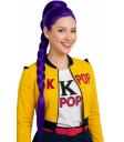 💜 Peluca de Guerrera K-Pop Rumi con Trenza Mística