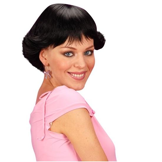 Peluca Años 50 Morena Corta mujer