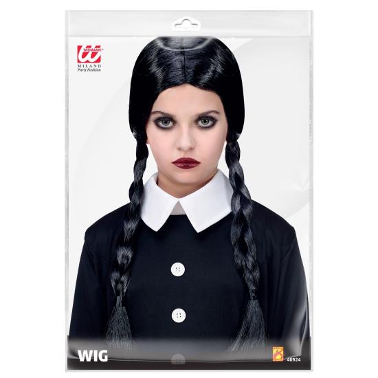 Peluca de Miércoles Addams infantil Peluca de Miércoles Addams infantil