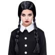 Peluca de Miércoles Addams infantil
