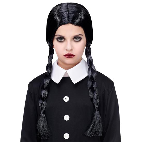 Peluca de Miércoles Addams infantil Peluca de Miércoles Addams infantil