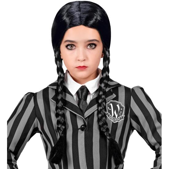 Peluca de Miércoles Addams infantil Peluca de Miércoles Addams infantil