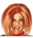 Peluca de Muñeco Asesino Infantil estilo Chucky – Peluca Pelirroja Halloween