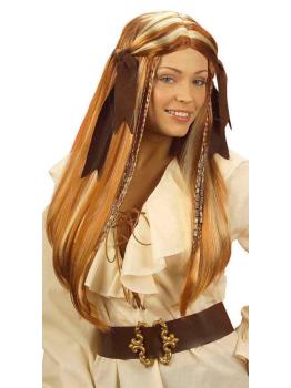 Peluca de Piratesa adulta
