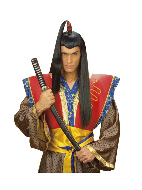 Peluca Samurai Negra larga