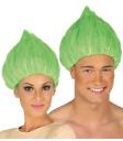 Peluca de troll Verde.