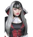 Peluca de Vampira Negra y Blanca