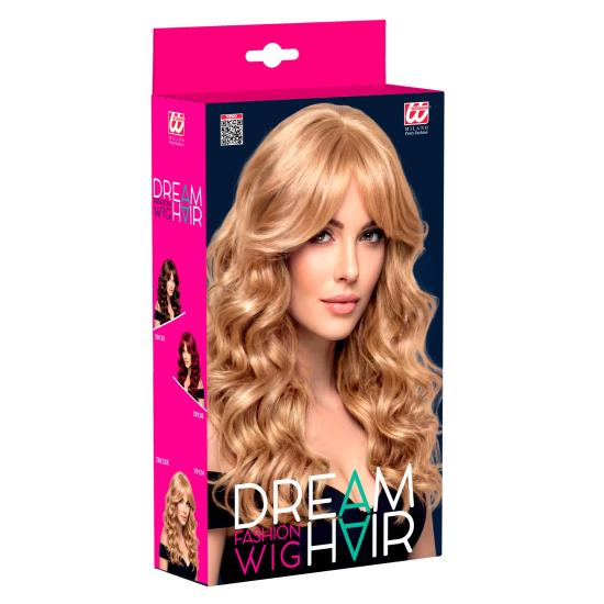 Peluca Larga Rizada Glamour Mujer | Peluca Ondulada Realista para Carnaval y Cosplay