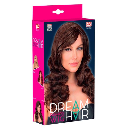 Peluca Larga Rizada Glamour Mujer | Peluca Ondulada Realista para Carnaval y Cosplay
