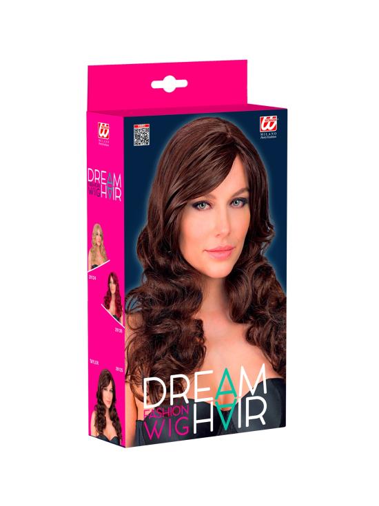 Peluca Larga Rizada Glamour Mujer | Peluca Ondulada Realista para Carnaval y Cosplay
