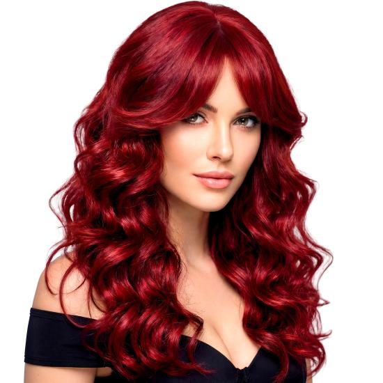 Peluca Larga Rizada Glamour Mujer | Peluca Ondulada Realista para Carnaval y Cosplay