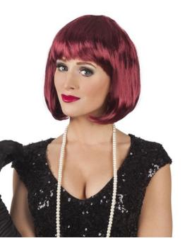 Peluca disfraz Cabaret Caoba