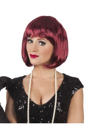 Peluca disfraz Cabaret Caoba