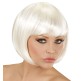 Peluca Disfraz Cabaret Color Blanca.