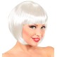Peluca Disfraz Cabaret Color Blanca.