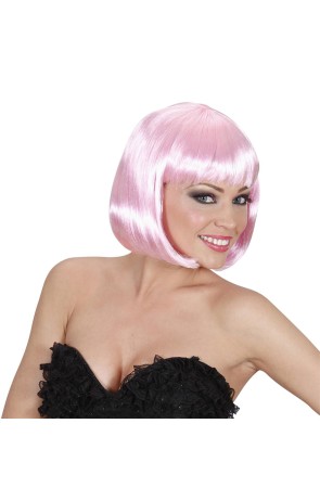 Peluca Cabaret Rosa Chicle