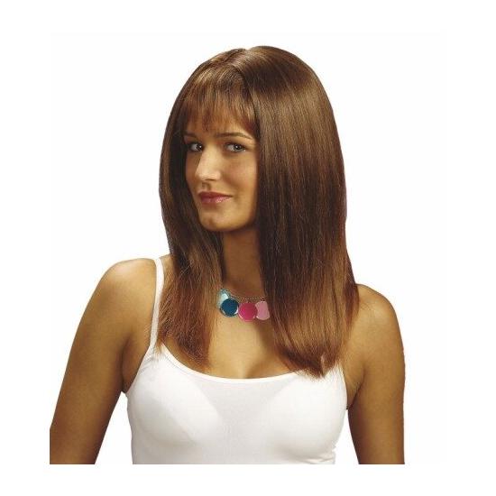 Peluca disfraz Castaña Atractiva Peluca disfraz Castaña Atractiva