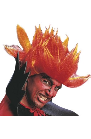 Peluca Disfraz Llamas Fuego