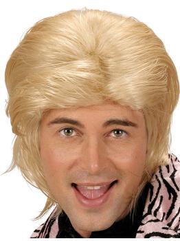 Peluca efecto mojado hombre color rubia