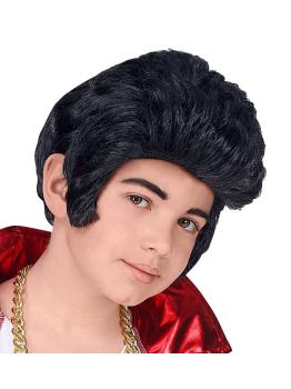 Peluca Elvis Rey del Rock niños
